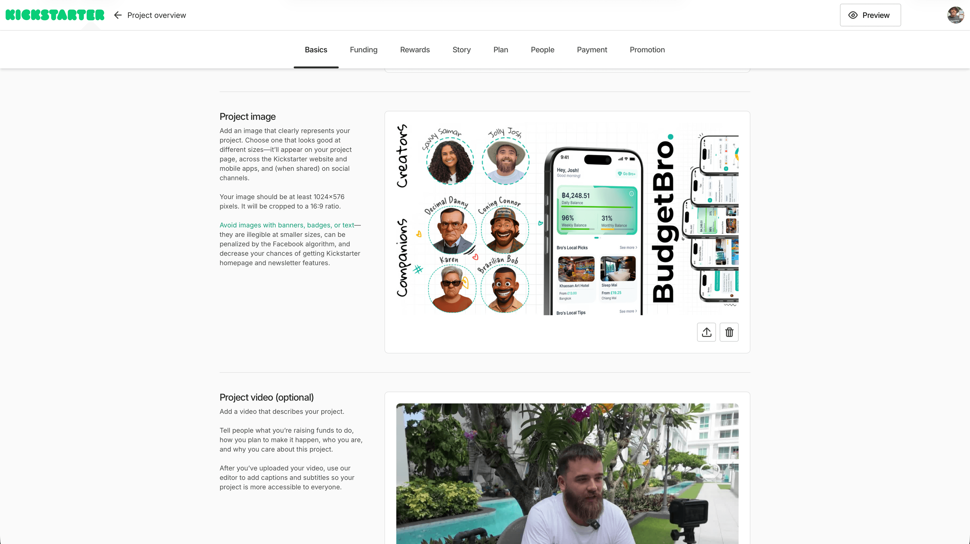 Kickstarter campaign BudgetBro budget travel app