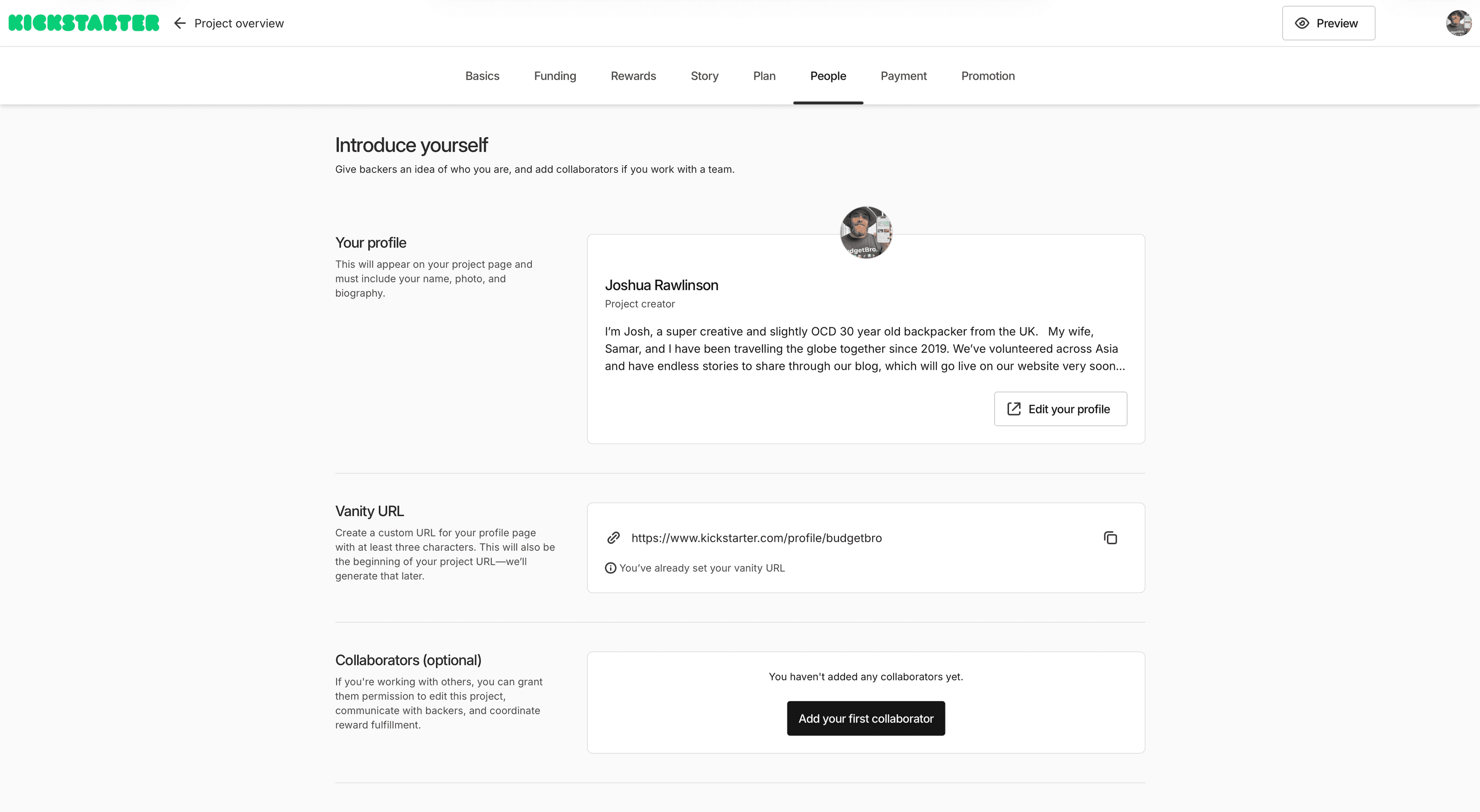 Kickstarter campaign BudgetBro budget travel app