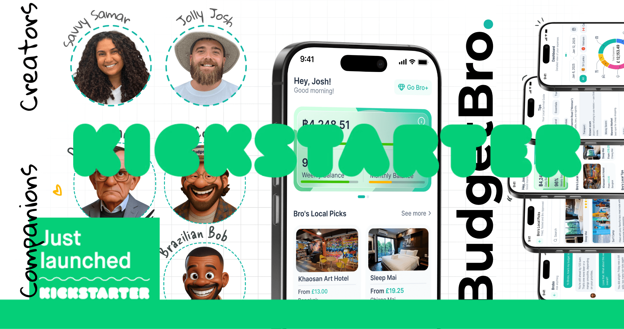 Kickstarter campaign BudgetBro budget travel app