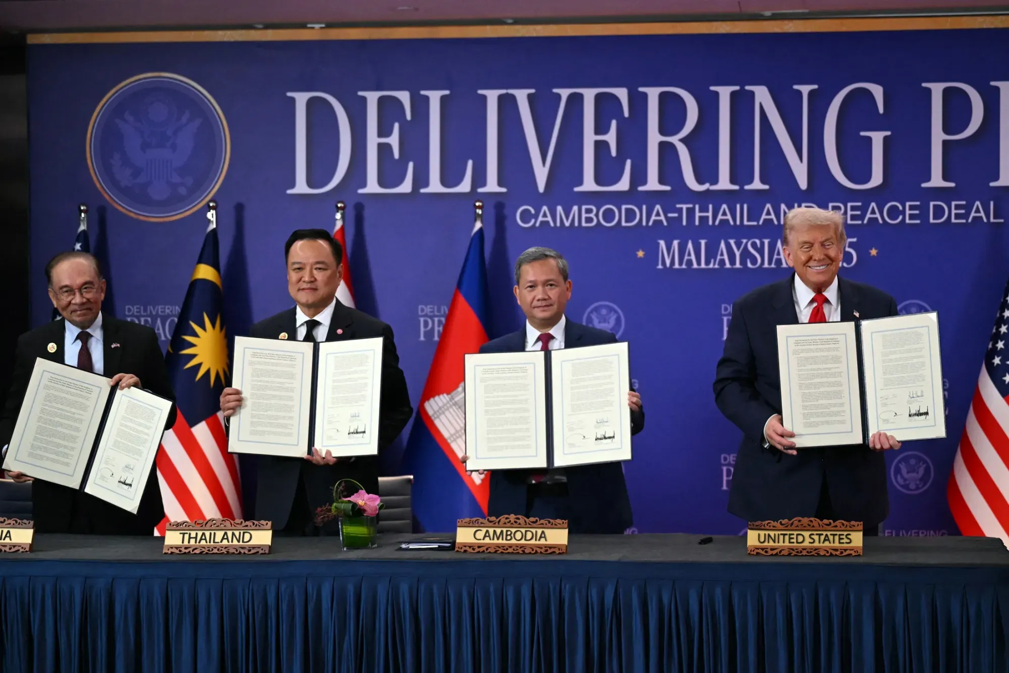 Thailand-Cambodia Peace Agreement with President Trump - October 2025