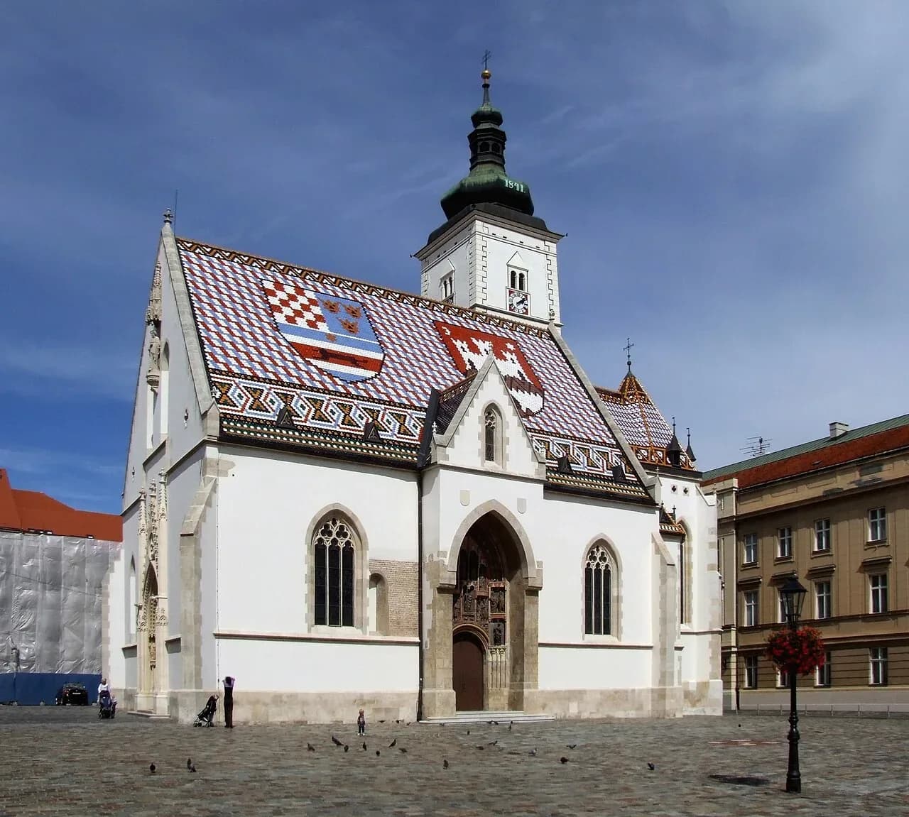 St Mark's Church in Zagreb's Upper Town with its patterned tiled roof | BudgetBro
